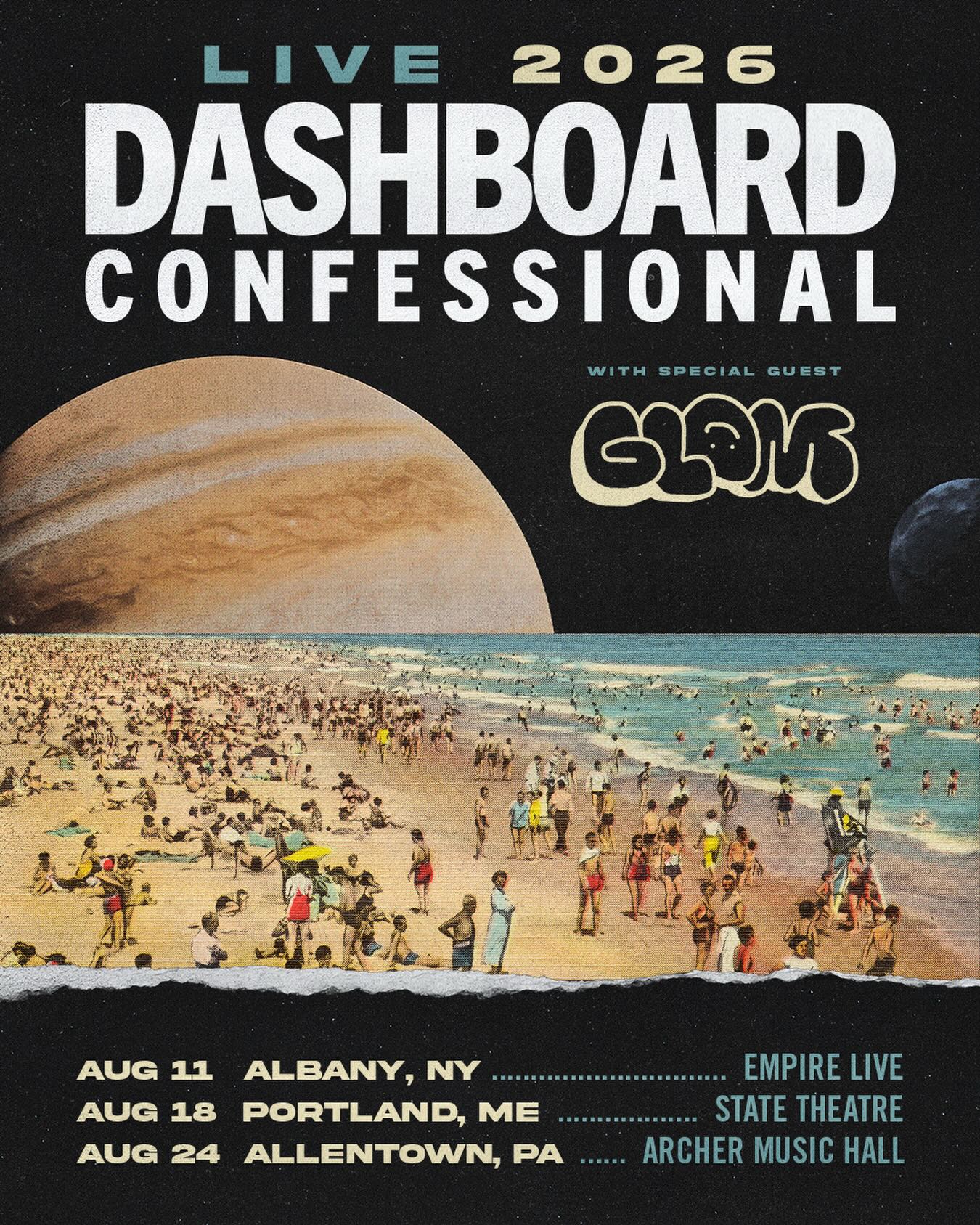 Dashboard Confessional Summer of Light Tour Poster 2026